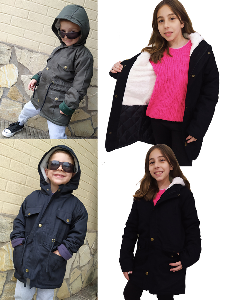 Parka Chicos Gabardina con Peluche interno T4 OFERTA!!